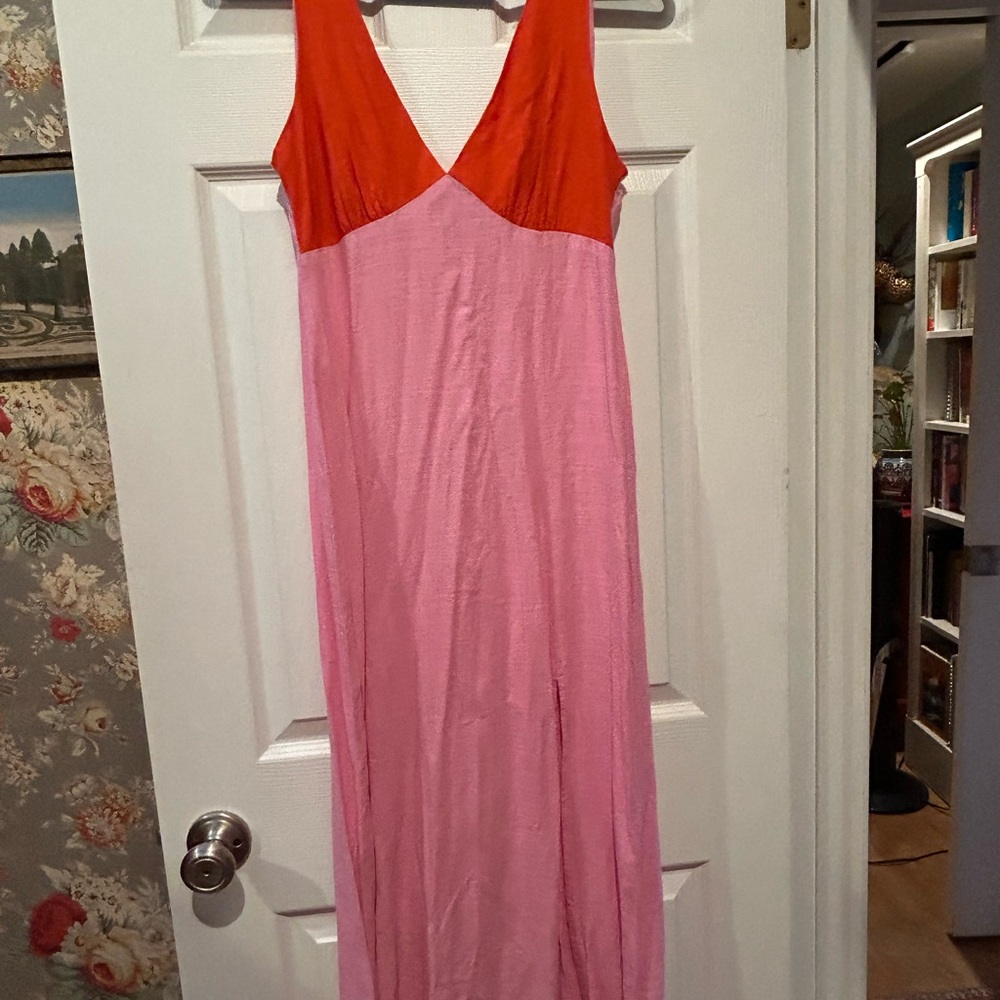ASOS Red and Pink Dress